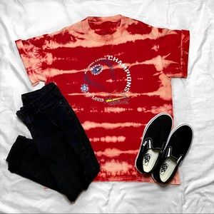 Bleach Dyed Cardinals 2006 World Series Tee
